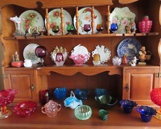 Hand-Painted China - Original Fairy Lamps - Colored Glass - Fenton 