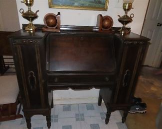 Antique Drop Front Desk - Mid 1800's