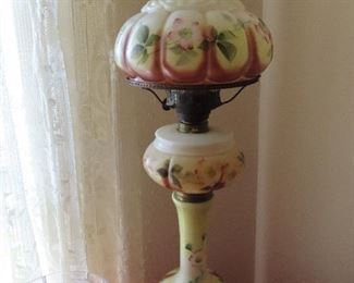 Antique Hand-Painted Lamp