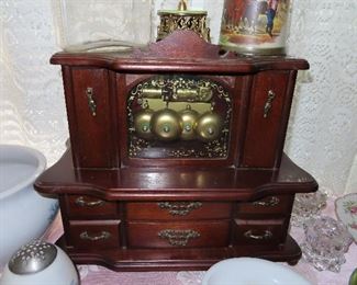 Antique Music Jewelry Box  - Nice Piece