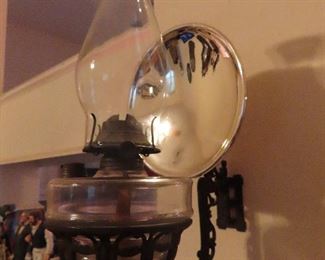 Antique Wall Oil Lamp