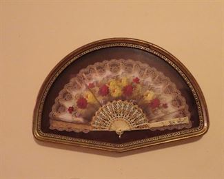 Antique Framed Fan