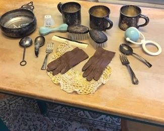 Antique Silver Baby Collectibles
