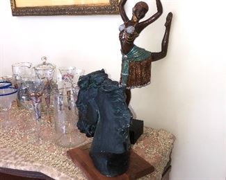 Bronze dancing figure