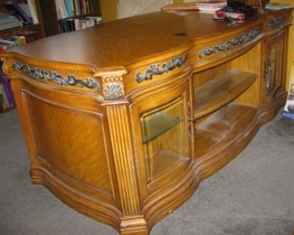 HUGE MASSIVE desk with front display cabinets,       
                 BUY IT NOW $ 