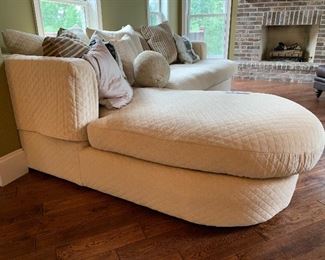 3. Custom Sofa with Chaise $2200.      122" long x 61" x 31" tall  - chaise is 89" long x 38" wide