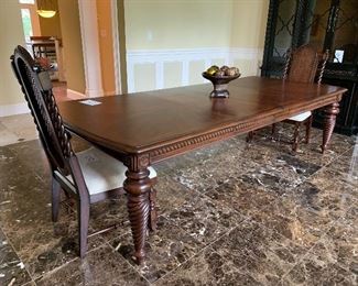 7. INcredible Dining Table with 2 leaves $750                            112" long with leaves x 49" x 30" tall. each leaf is 20" wide 