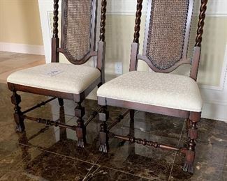 8. 2 Dining Chairs wide seats $175 for both