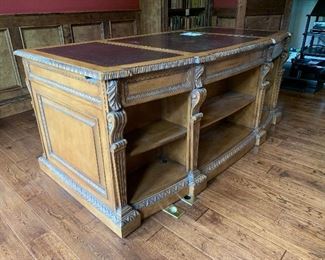 10. Ornate Desk with shelving $350