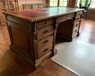 10. Ornate Desk with shelving $350