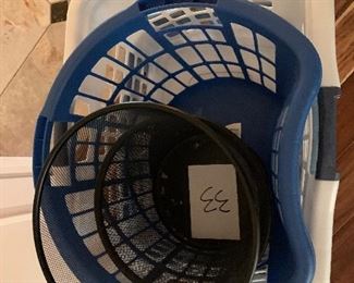33. baskets and trashbins $10