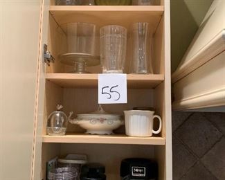 55. Ninja mixer and cabinet full $35