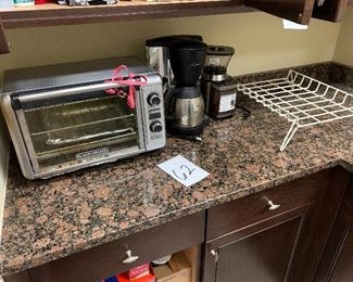 62. Toaster Oven, Coffee Grinder and machine $35