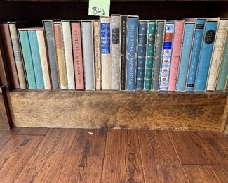 84. Limited Editions Club Literary Classics books  ONE SHELF ONLY $375                                                                              