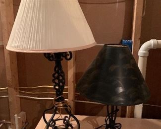 160. 2 newer metal lamps $30