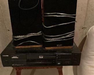 167. KLH Speakers and Toshiba DVD player $20