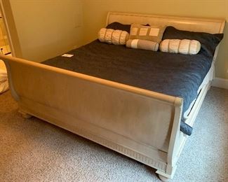 177. King Size Sleighbed Bed (bedspread not included) $395