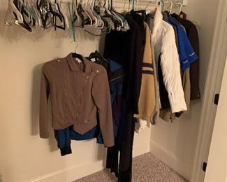 181. Closet with Jackets from North Face, Calvin Klein and more Medium and large womens $65