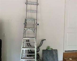 185. 2 Ladders and table parts $40