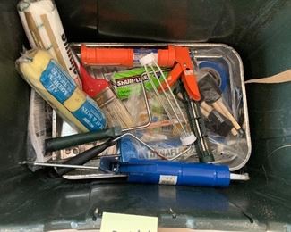 204. Paint box with supplies $15