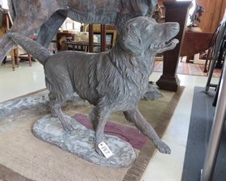 Bronze Life sized Retriever by Stanley Proctor number 13/45 48"x31" Tall