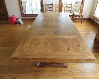 Large Pine trestle table made in Mexico