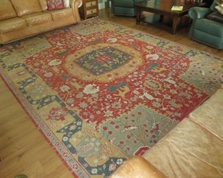 Large Nomadic Handwoven Oriental Carpet
