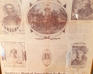 Framed Atlanta Constitution from 1899