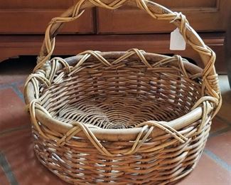 Round basket with handle - $24.00