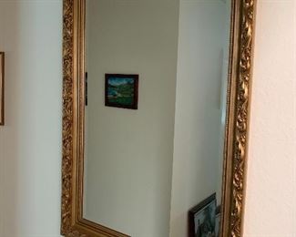 Wood Framed Gilt Mirror