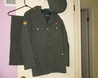 Vintage Army jacket, pants and hats