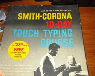 Old-time touch typing course record