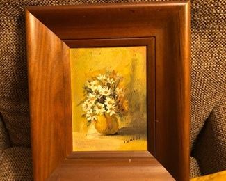 Oil Painting of Daisies