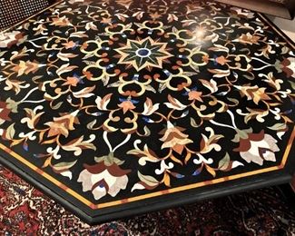Octagon shaped  20th Century Pietra Dura table