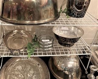 Silver  plate serving selections