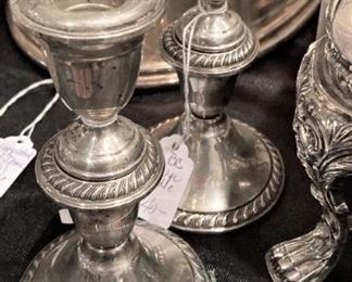 More sterling candle holders