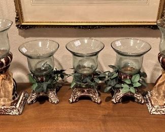 Set of candle holders