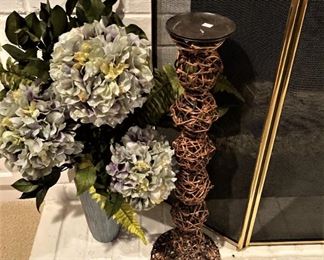 One of two hydrangea arrangements