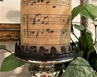 "Music" candle