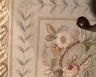 French Aubusson 9 feet x 12 feet carpet (Aubusson is a town on the Creuse River in central France. It has been famed for its carpets as well as tapestries since the 15th century. )