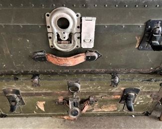 Old military trunks