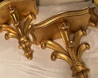 Matching wall shelves