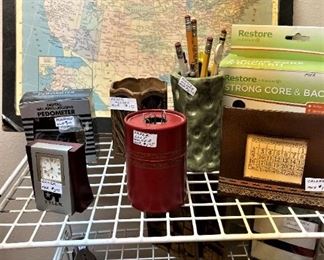 Map and desk accessories