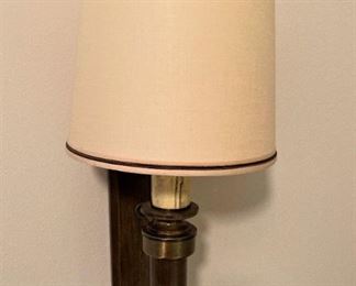 One of two wall lamps