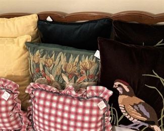 .  .  .  and more pillows  .  .  .