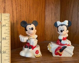 Mickey and Minnie Lenox Salt and Pepper $25.00