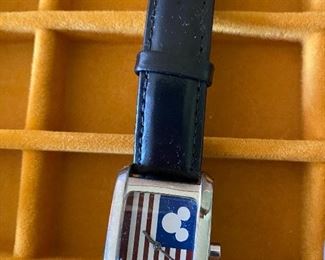 Mickey Mouse Flag Watch $8.00