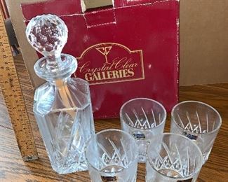 Decanter and Glasses Set $40.00