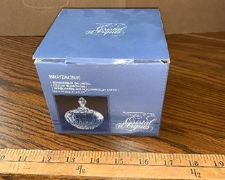 Crystal Candy Dish in box $8.00
