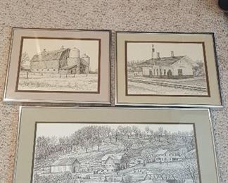 A few of many pieces of artwork